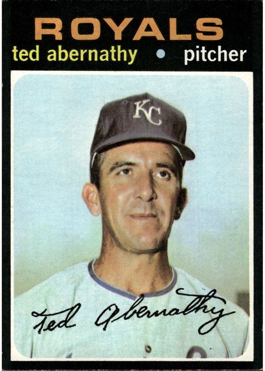 1971 Topps #187 Ted Abernathy, Kansas City Royals