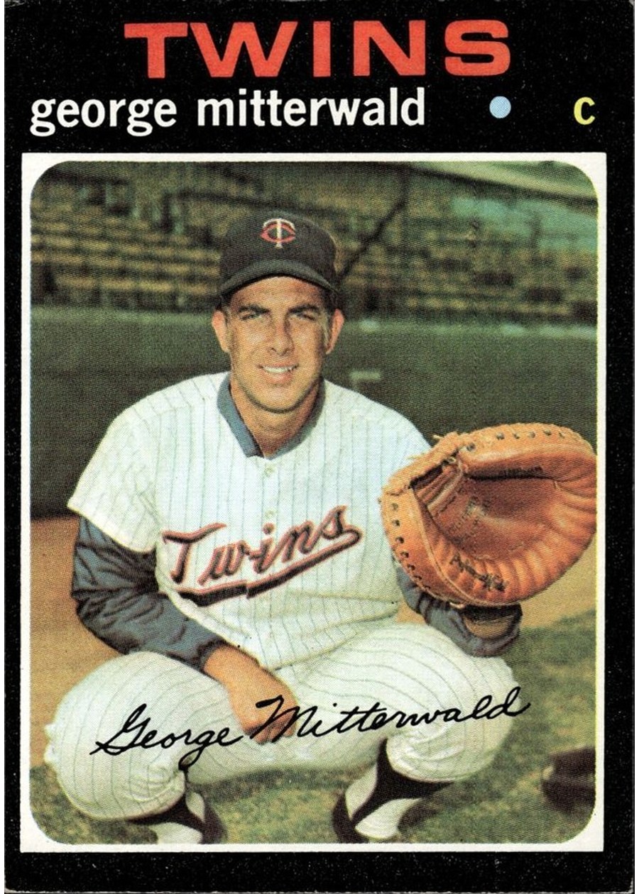 1971 Topps #189 George Mitterwald, Minnesota Twins