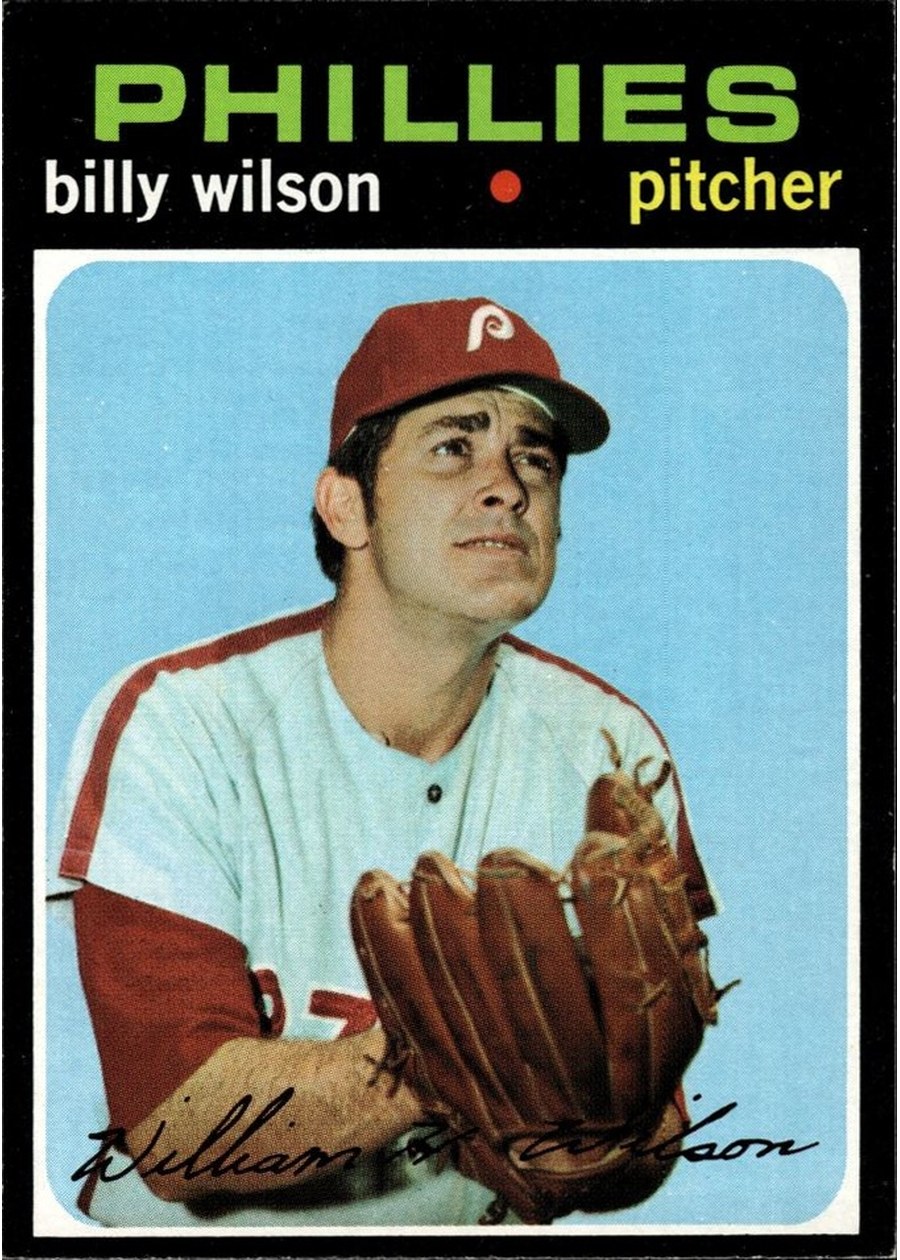 1971 Topps #192 Billy Wilson, Philadelphia Phillies