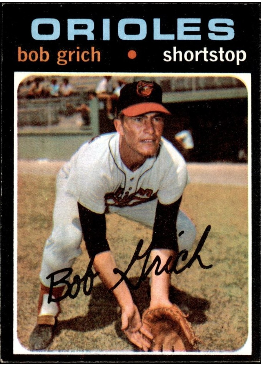 1971 Topps #193 Bob Grich, Baltimore Orioles