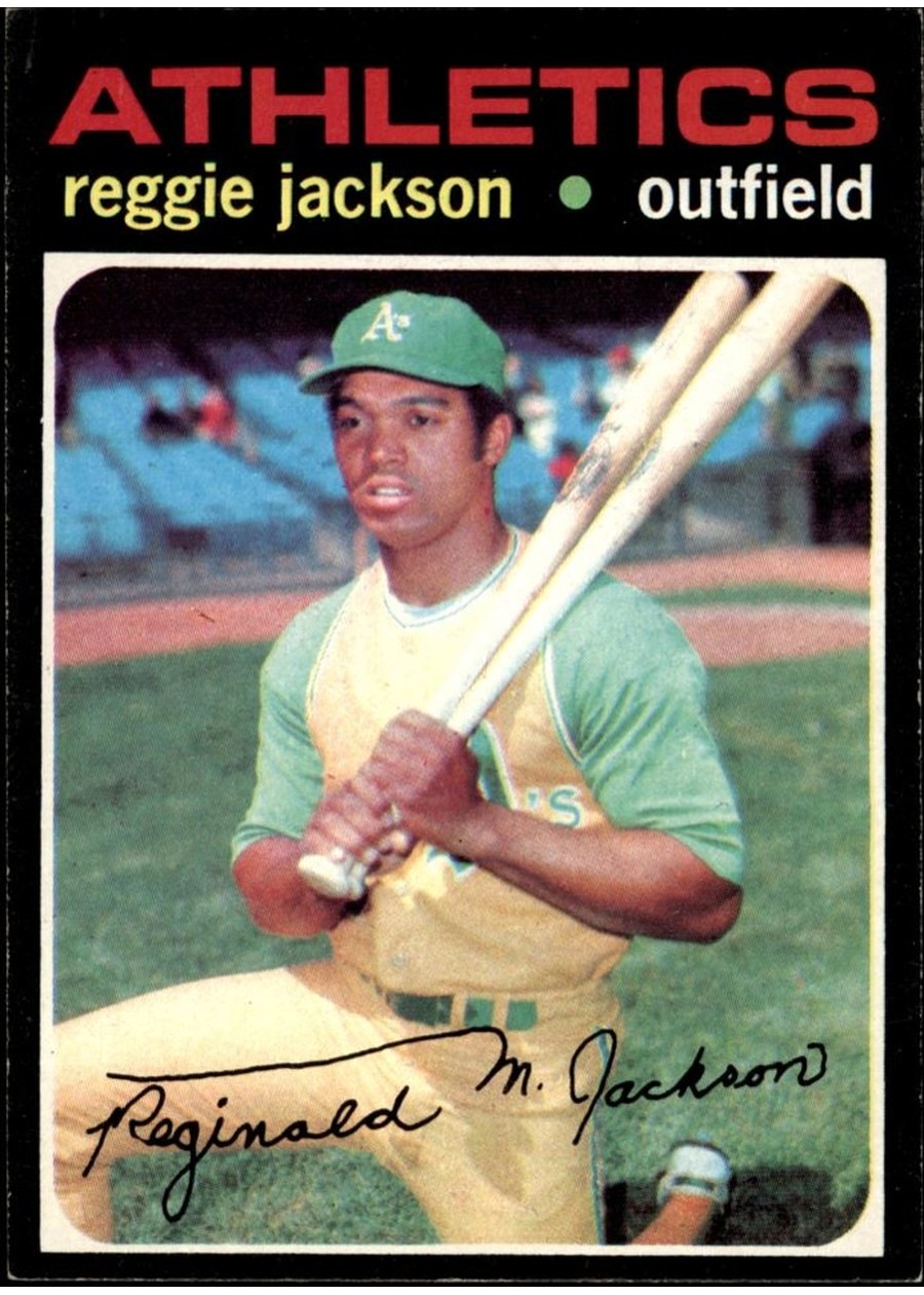 1971 Topps #20 Reggie Jackson, Oakland Athletics
