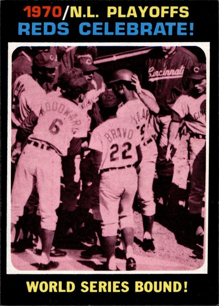 1971 Topps #202 1970 N.L. Playoffs: Reds Celebrate!, Cincinnati Reds