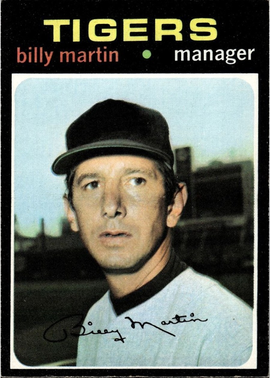 1971 Topps #208 Billy Martin, Detroit Tigers