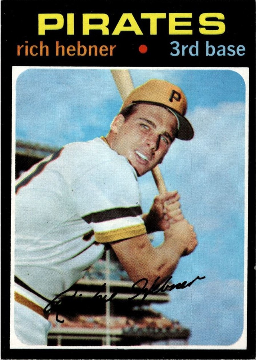 1971 Topps #212 Rich Hebner, Pittsburgh Pirates