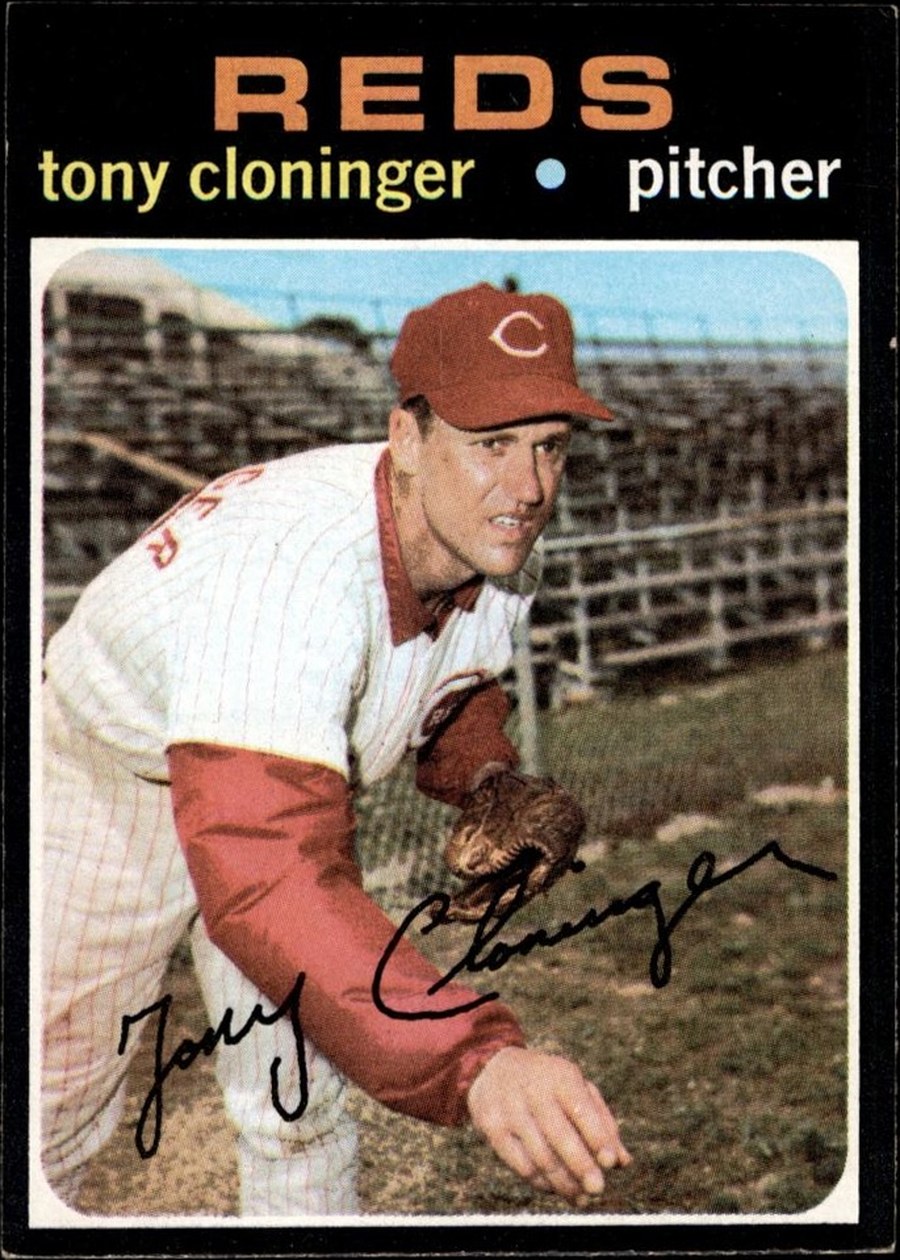 1971 Topps #218 Tony Cloninger, Cincinnati Reds