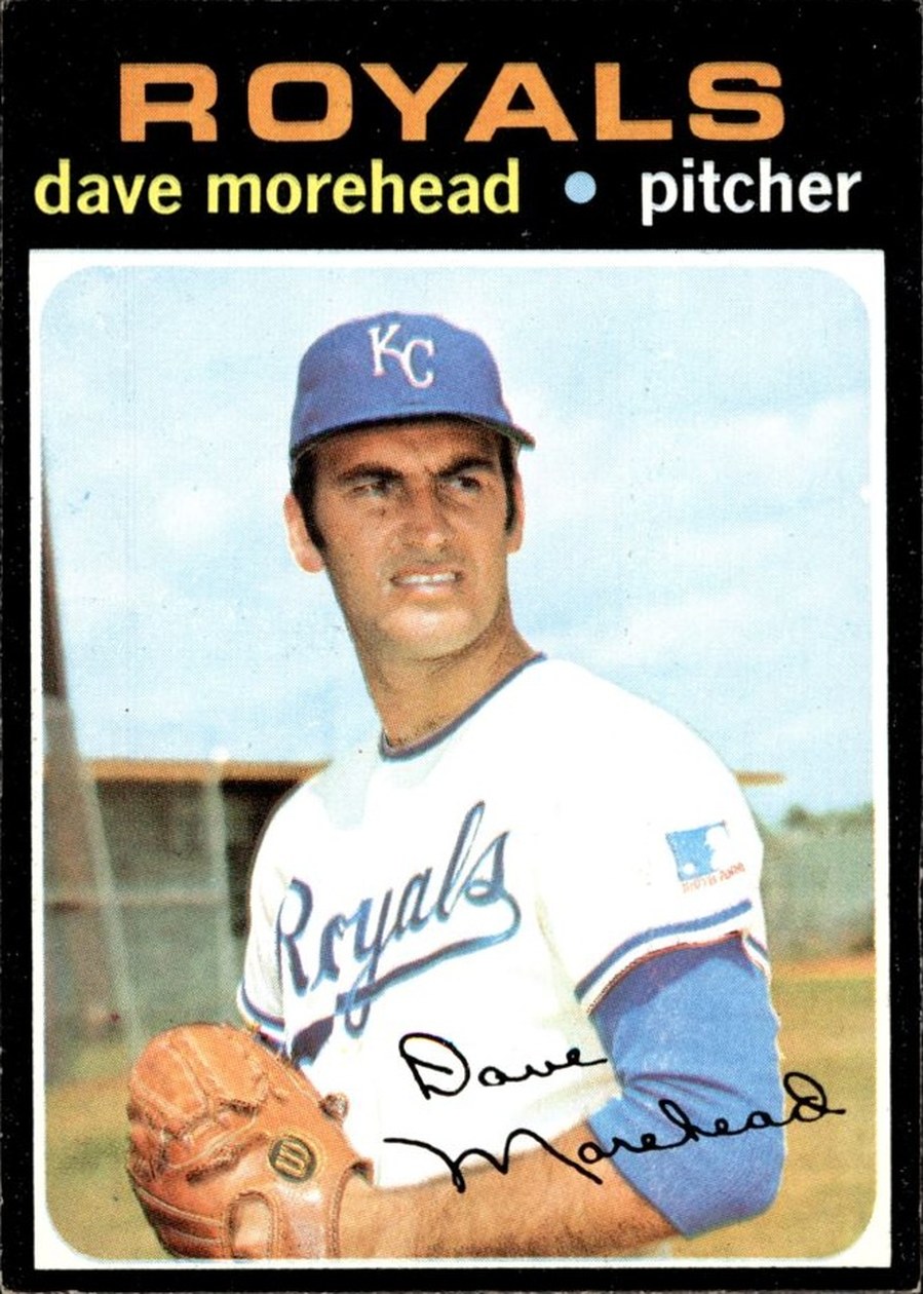 1971 Topps #221 Dave Morehead, Kansas City Royals