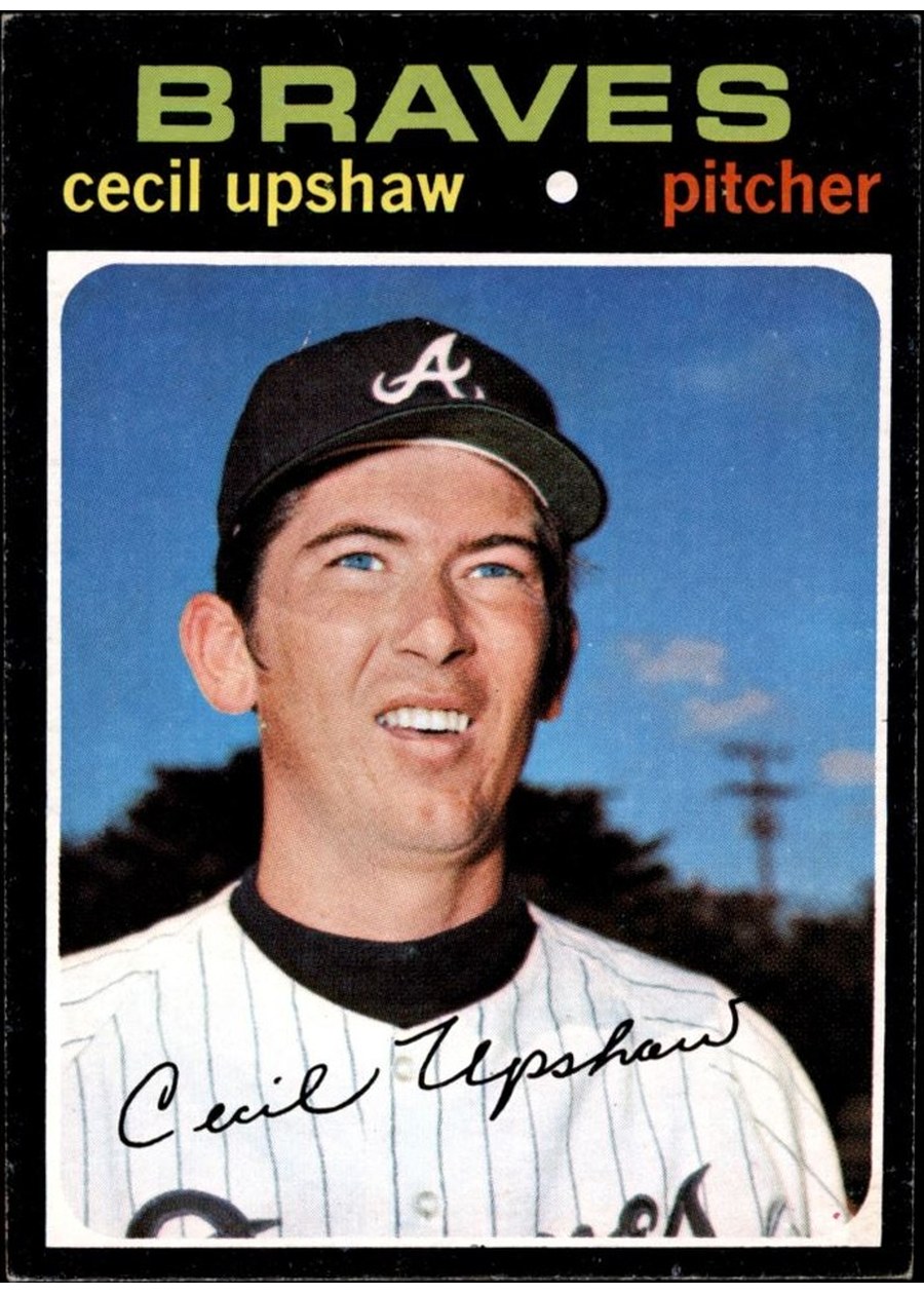 1971 Topps #223 Cecil Upshaw, Atlanta Braves
