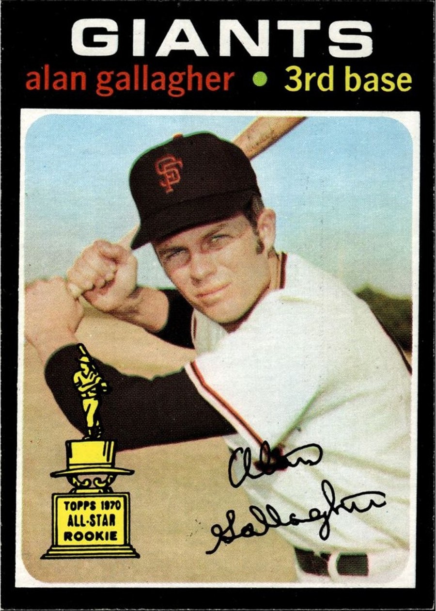 1971 Topps #224 Alan Gallagher, San Francisco Giants