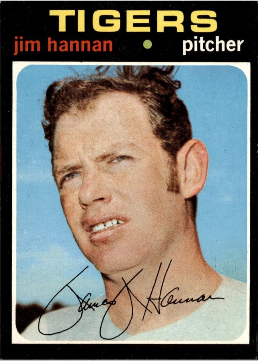 1971 Topps #229 Jim Hannan, Detroit Tigers