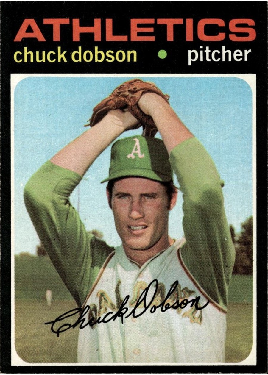 1971 Topps #238 Chuck Dobson, Oakland Athletics