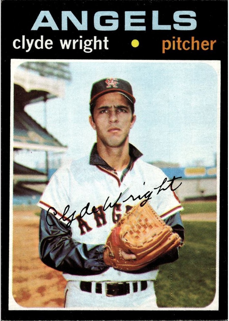 1971 Topps #240 Clyde Wright, California Angels