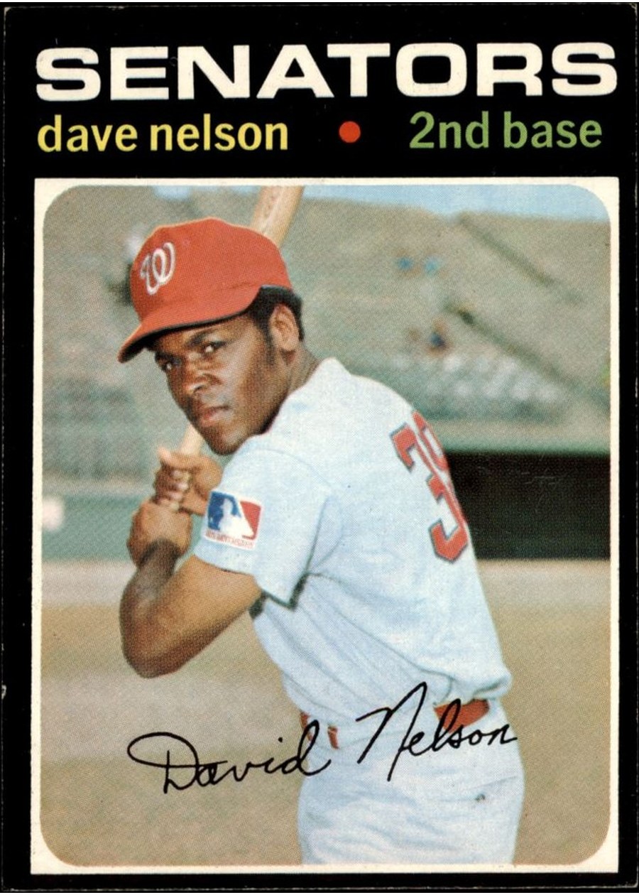 1971 Topps #241 Dave Nelson, Washington Senators