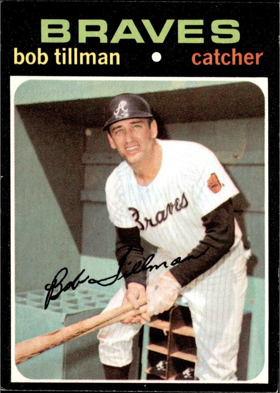 1971 Topps #244 Bob Tillman, Atlanta Braves