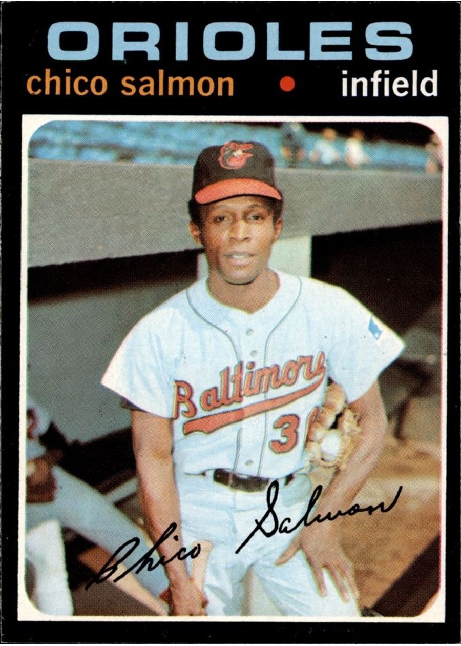 1971 Topps #249 Chico Salmon, Baltimore Orioles