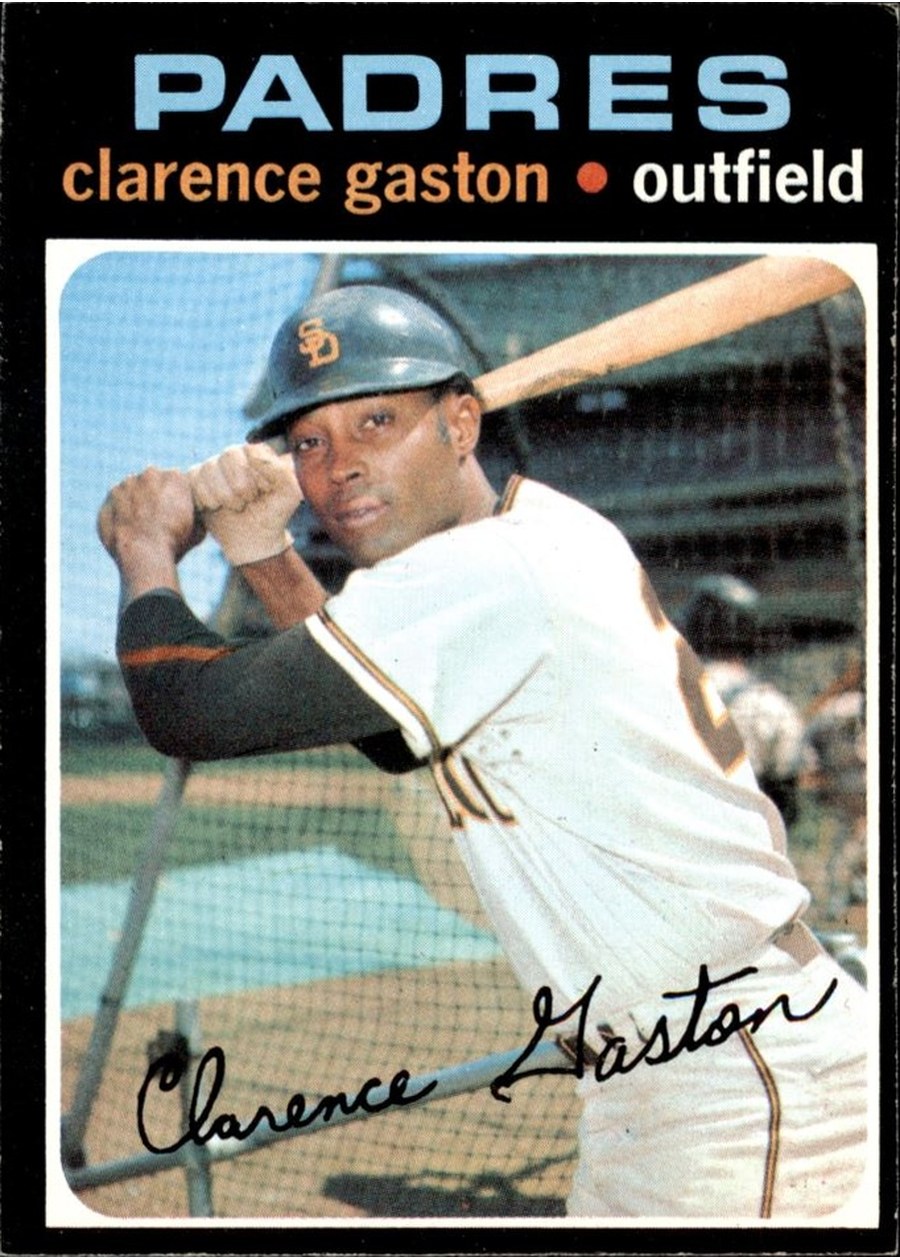 1971 Topps #25 Clarence Gaston, San Diego Padres