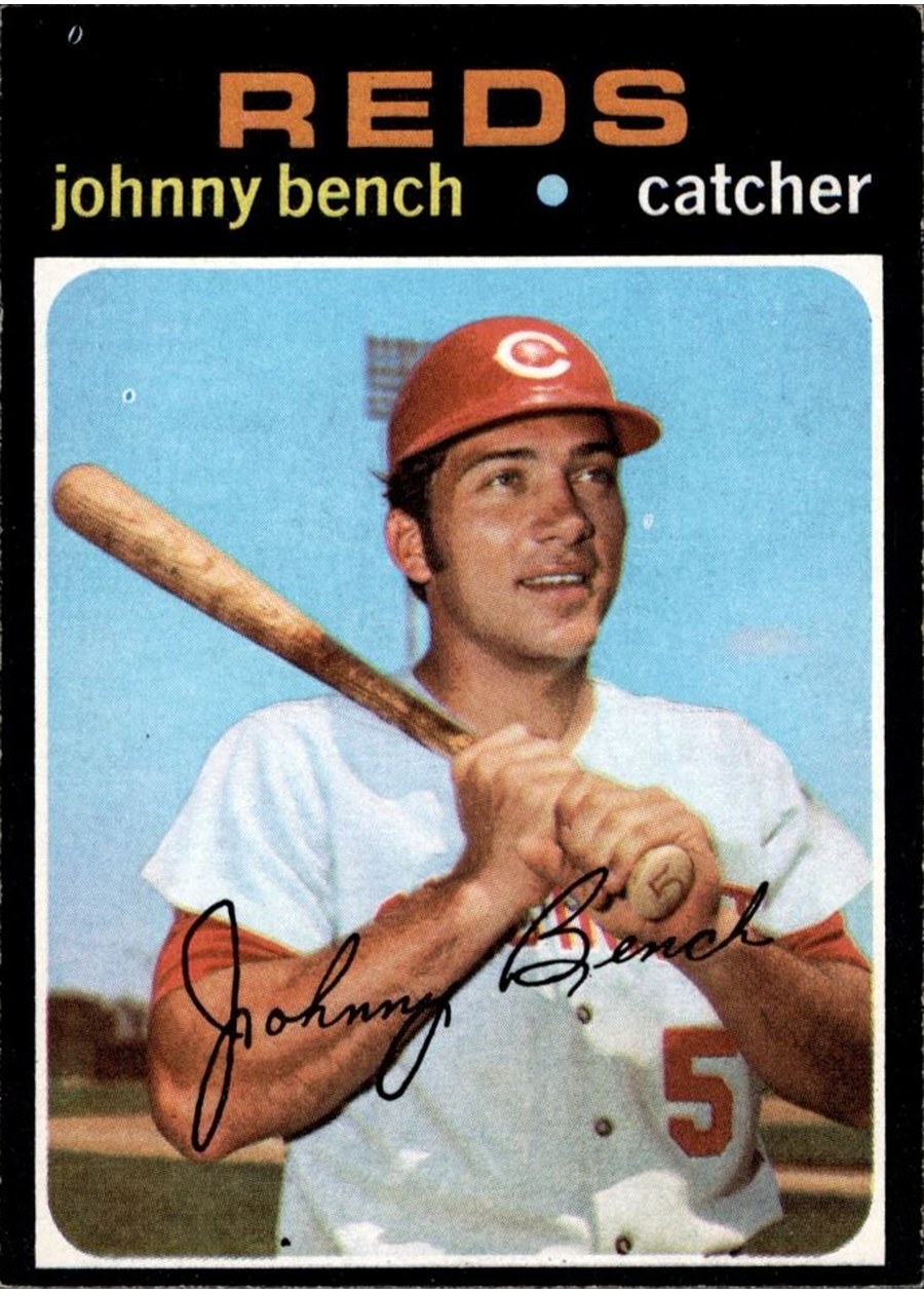 1971 Topps #250 Johnny Bench, Cincinnati Reds