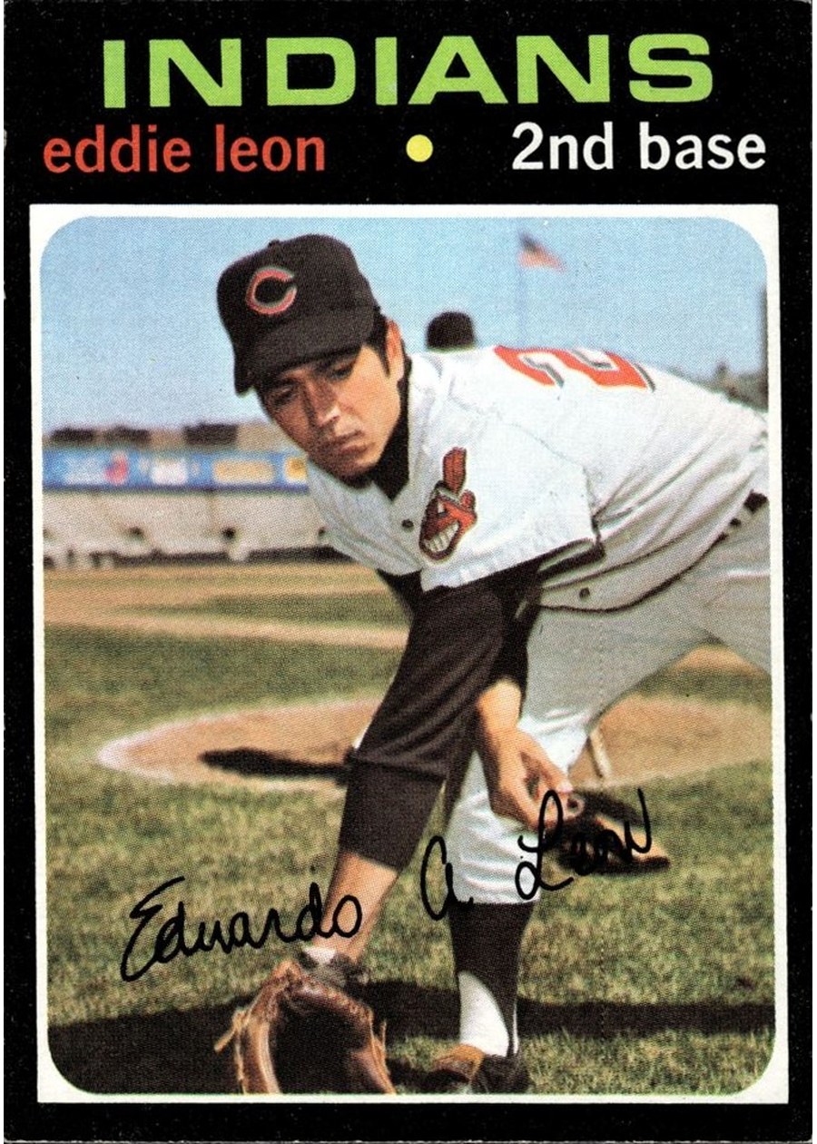1971 Topps #252 Eddie Leon, Cleveland Indians