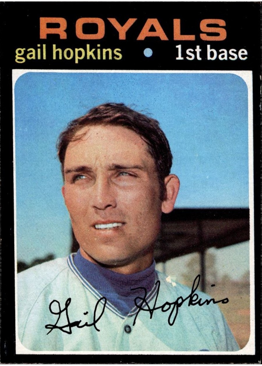 1971 Topps #269 Gail Hopkins, Kansas City Royals