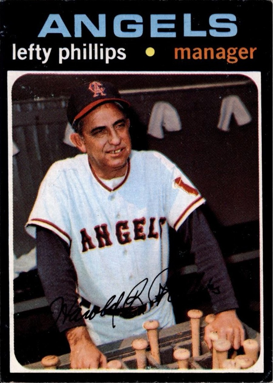 1971 Topps #279 Lefty Phillips, California Angels