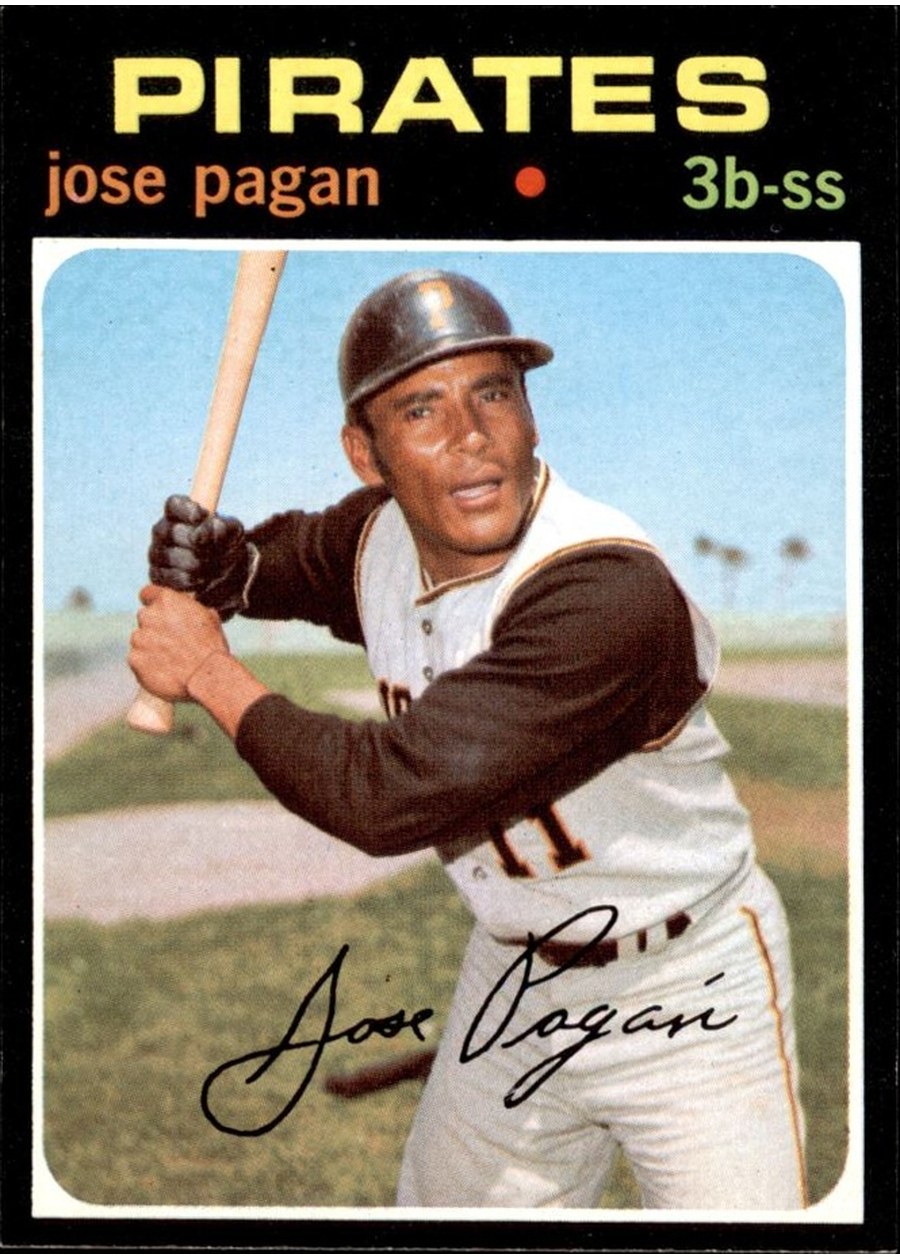 1971 Topps #282 Jose Pagan, Pittsburgh Pirates