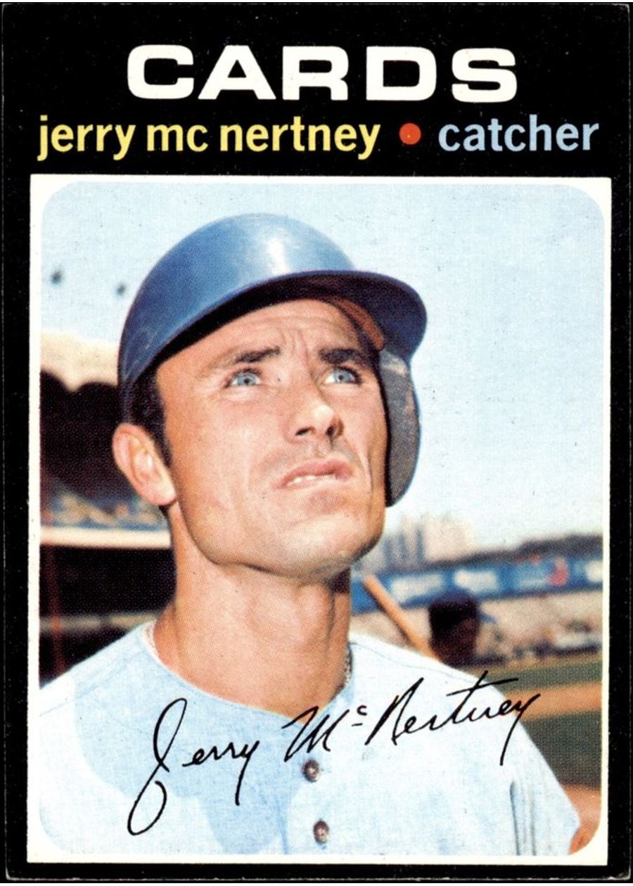 1971 Topps #286 Jerry McNertney, St. Louis Cardinals