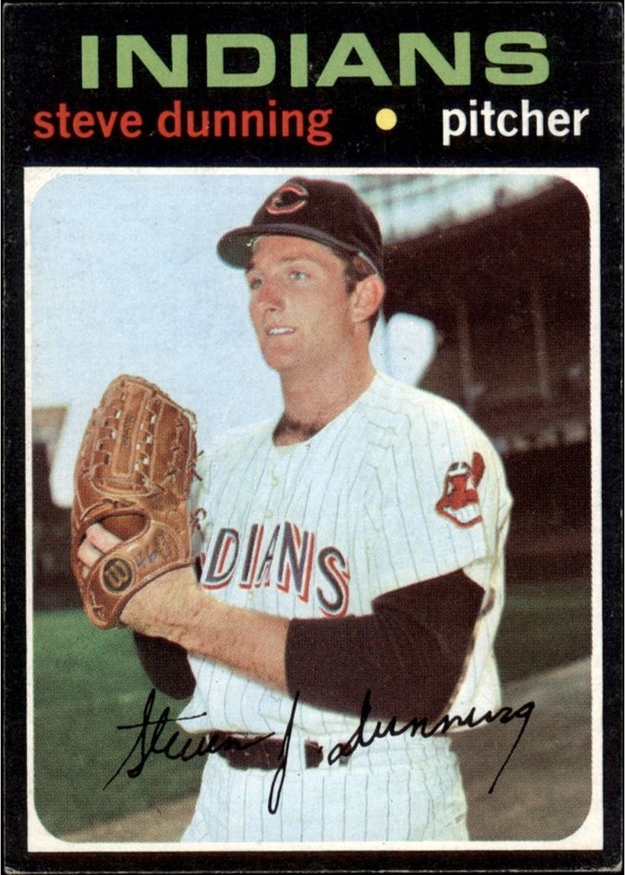1971 Topps #294 Steve Dunning, Cleveland Indians