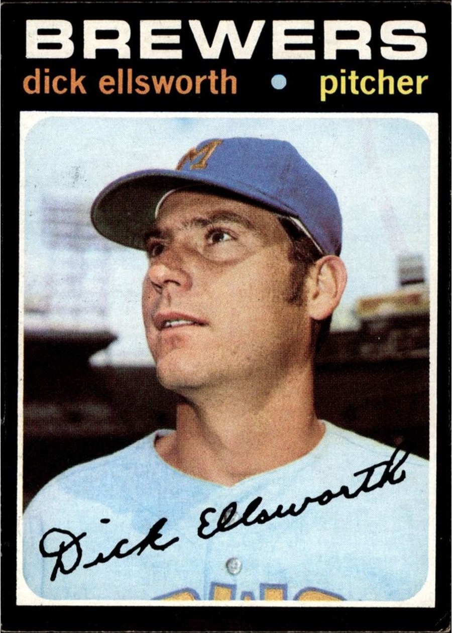 1971 Topps #309 Dick Ellsworth, Milwaukee Brewers