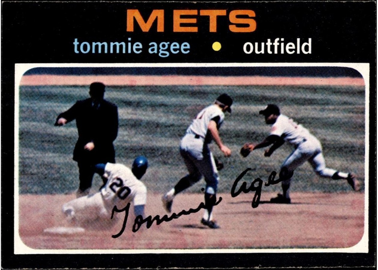 1971 Topps #310 Tommie Agee, New York Mets