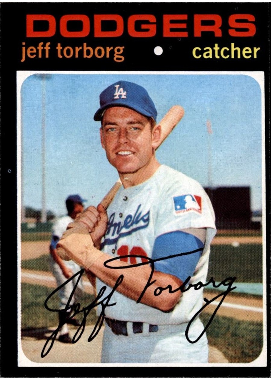 1971 Topps #314 Jeff Torborg, Los Angeles Dodgers
