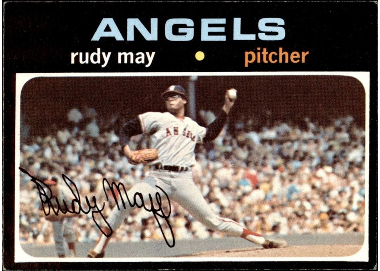 1971 Topps #318 Rudy May, California Angels