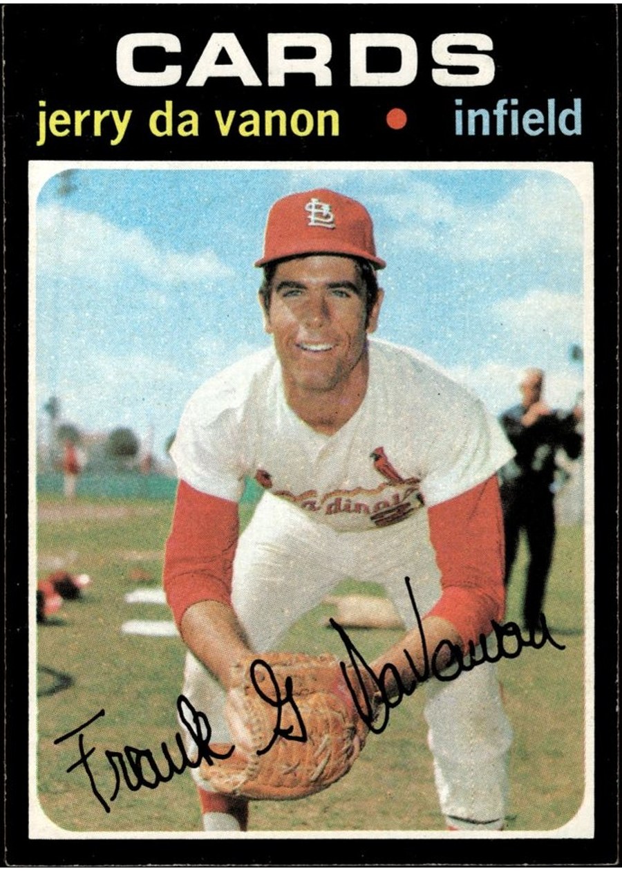 1971 Topps #32 Jerry DaVanon, St. Louis Cardinals