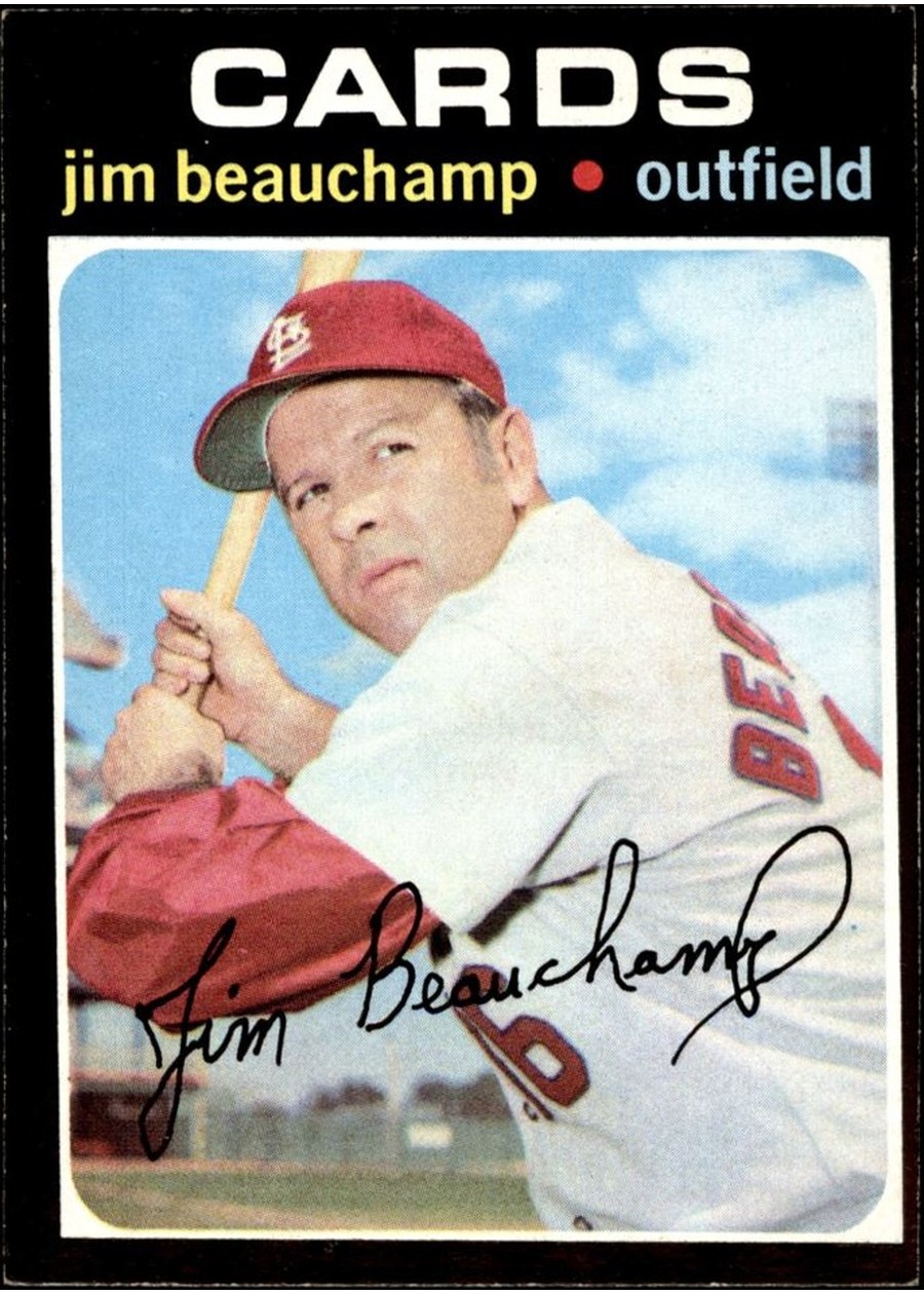 1971 Topps #322 Jim Beauchamp, St. Louis Cardinals
