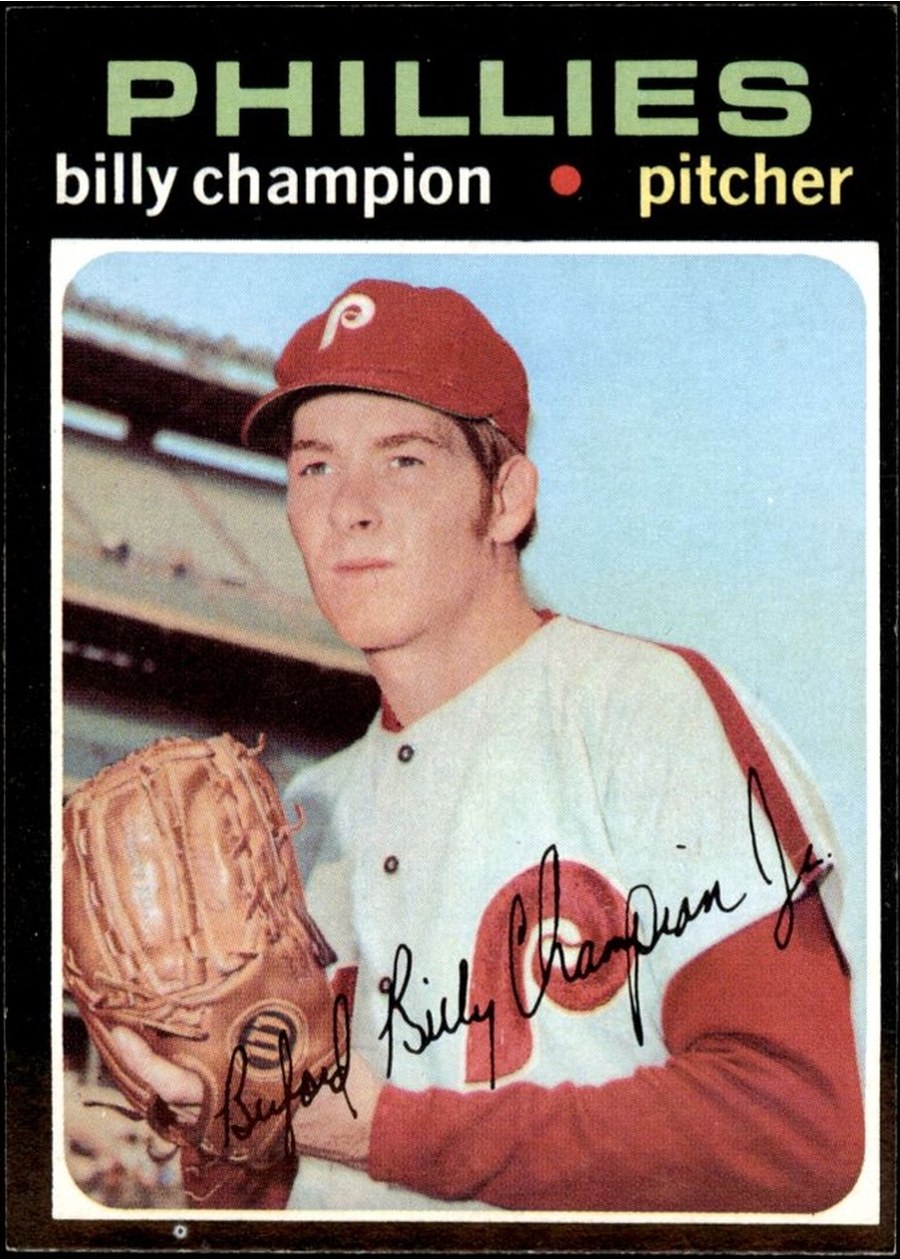 1971 Topps #323 Billy Champion, Philadelphia Phillies
