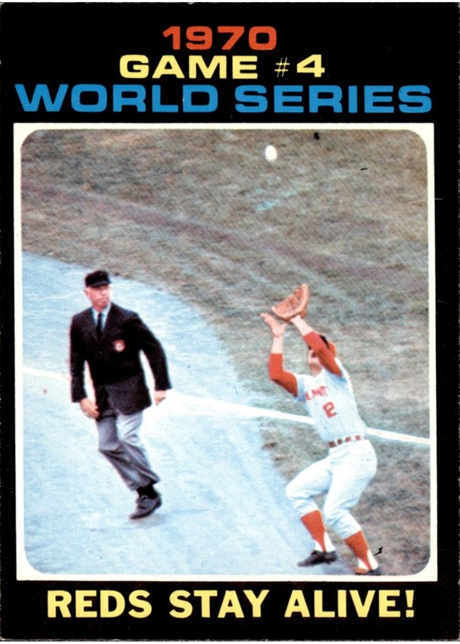 1971 Topps #330 1970 World Series Game 4: Reds Stay Alive!, Cincinnati Reds