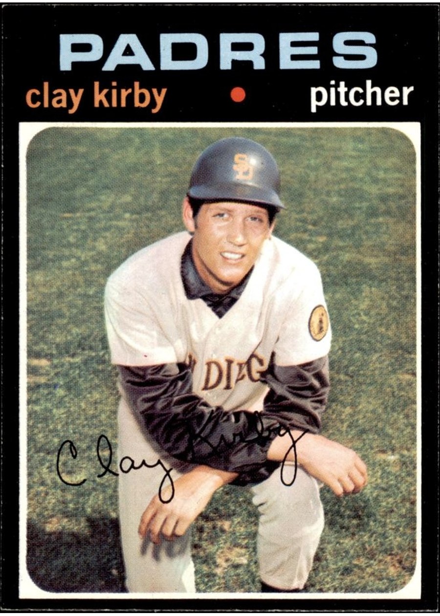 1971 Topps #333 Clay Kirby, San Diego Padres