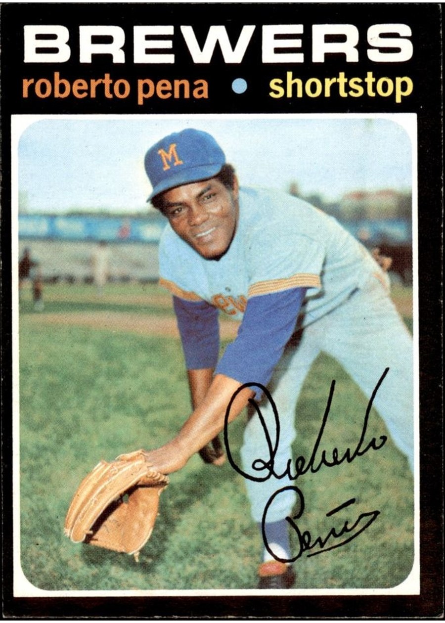 1971 Topps #334 Roberto Pena, Milwaukee Brewers