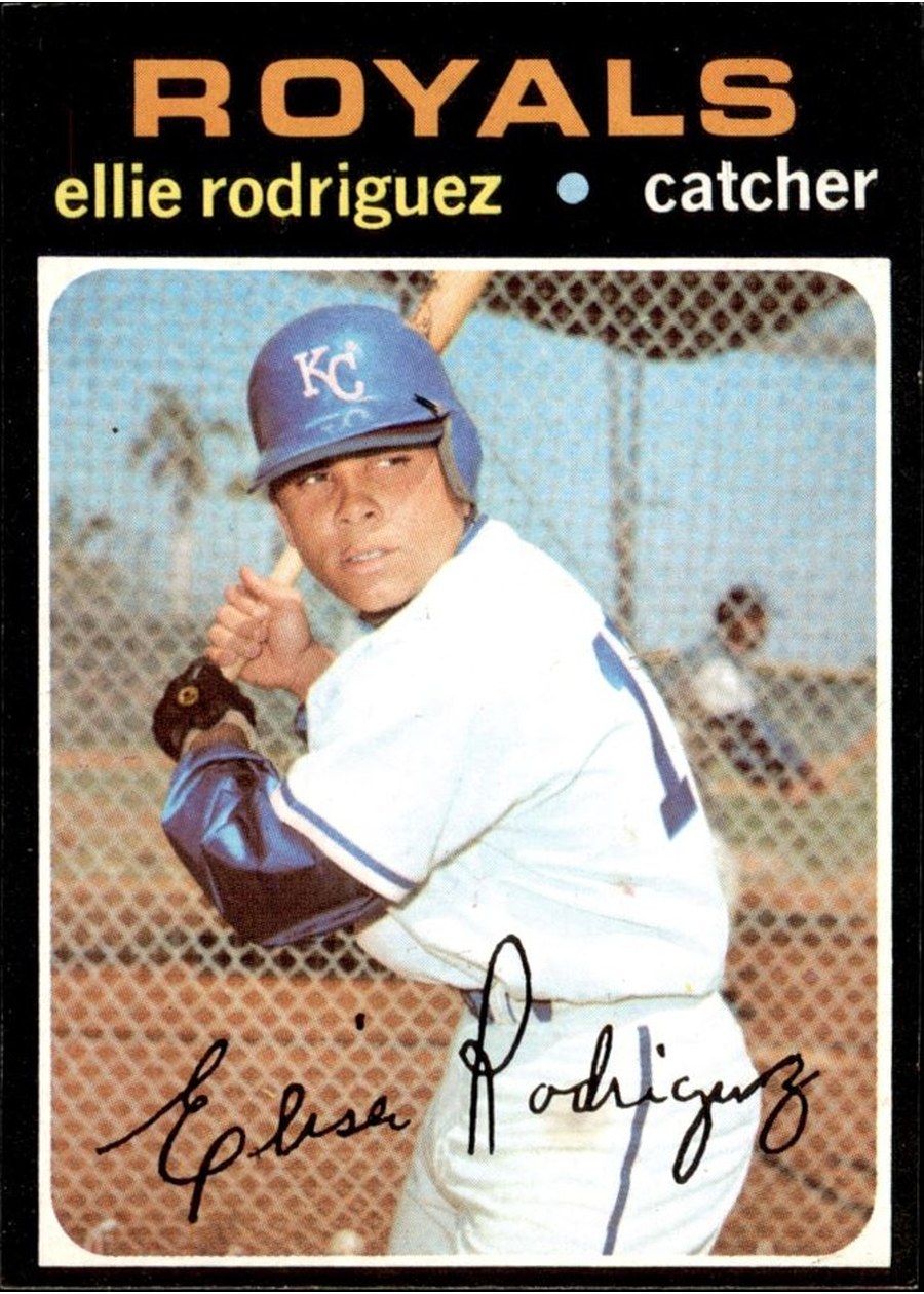 1971 Topps #344 Ellie Rodriguez, Kansas City Royals