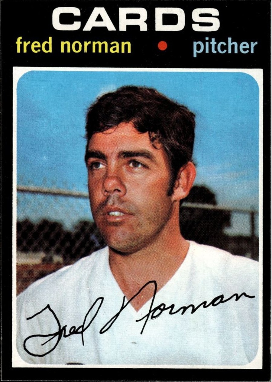 1971 Topps #348 Fred Norman, St. Louis Cardinals