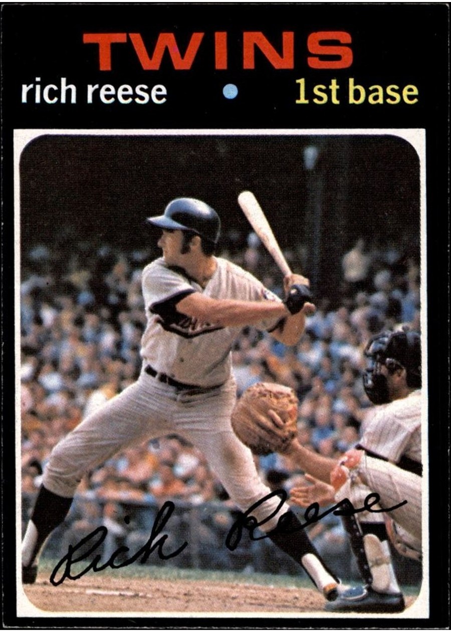 1971 Topps #349 Rich Reese, Minnesota Twins