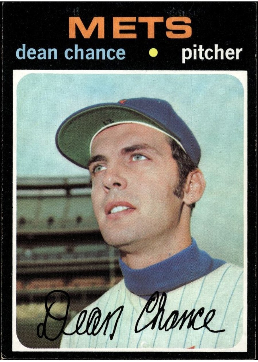 1971 Topps #36 Dean Chance, New York Mets