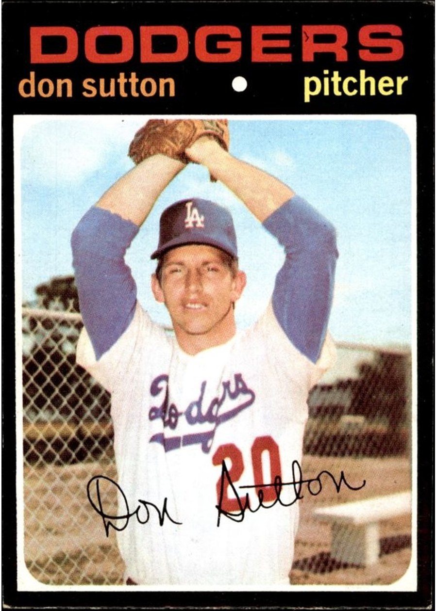 1971 Topps #361 Don Sutton, Los Angeles Dodgers
