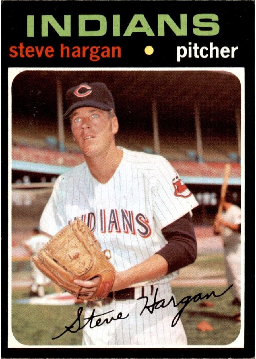 1971 Topps #375 Steve Hargan, Cleveland Indians