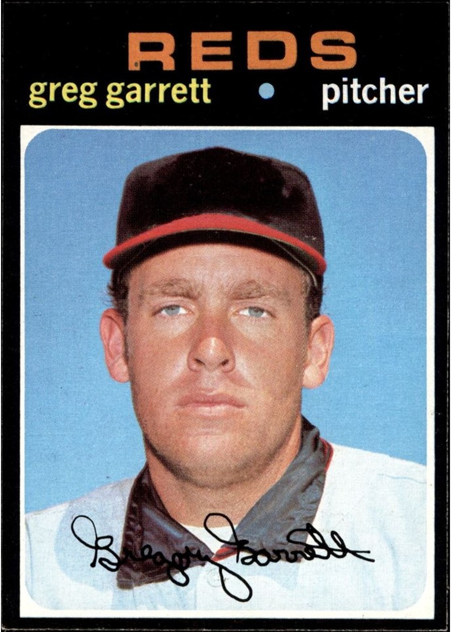 1971 Topps #377 Greg Garrett, Cincinnati Reds