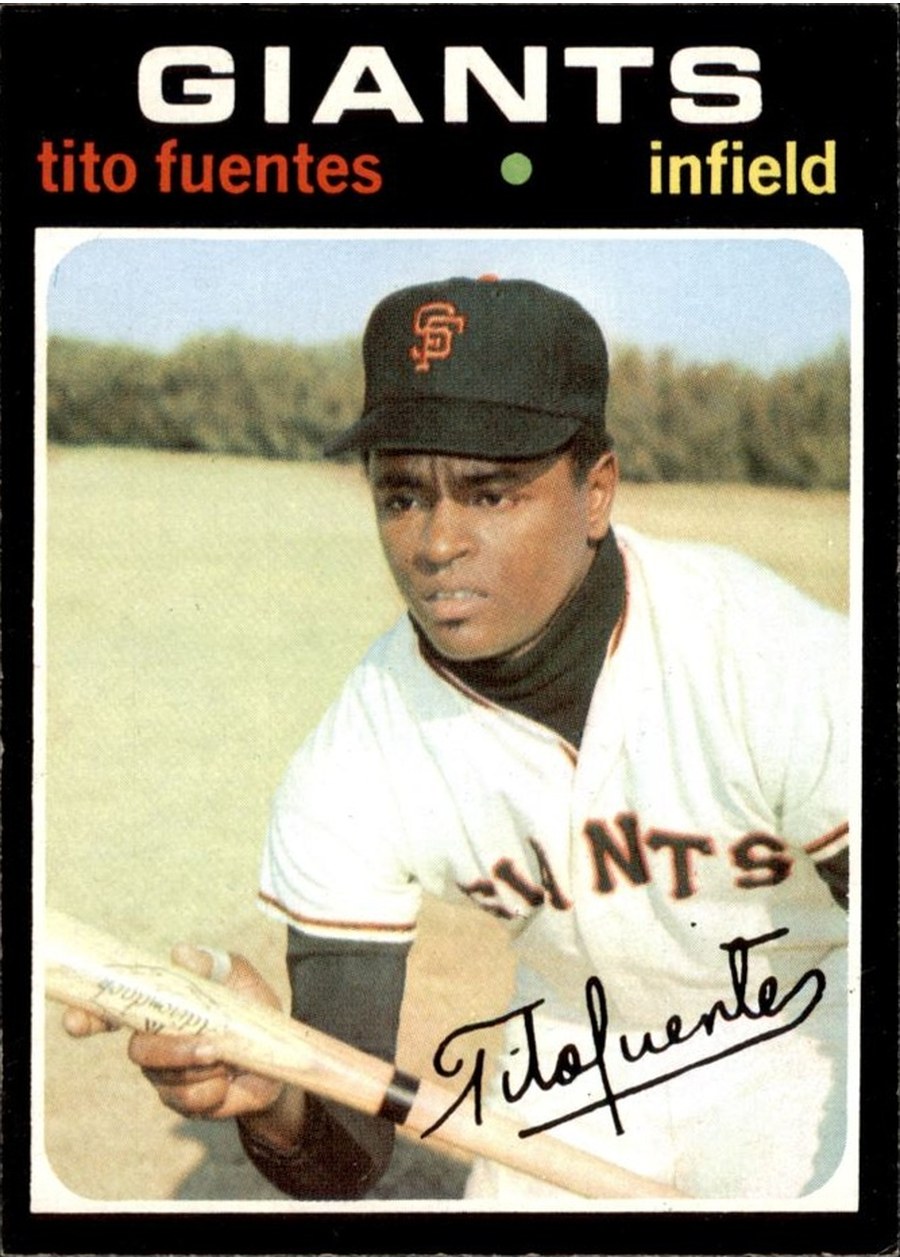 1971 Topps #378 Tito Fuentes, San Francisco Giants