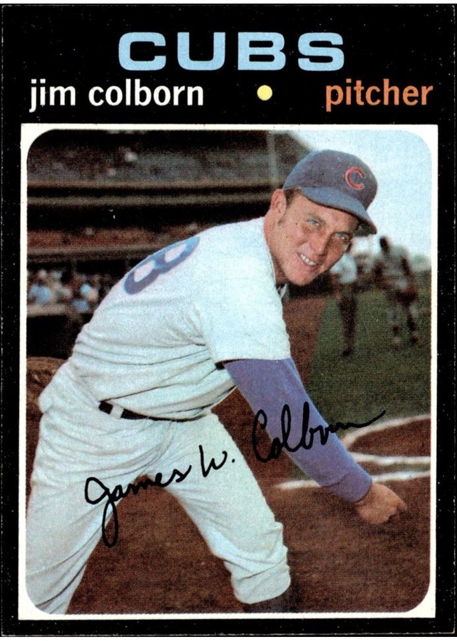 1971 Topps #38 Jim Colborn, Chicago Cubs