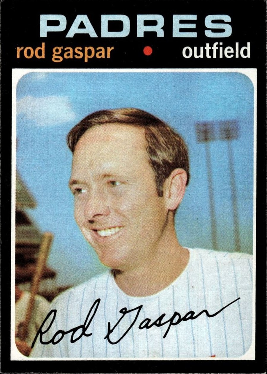 1971 Topps #383 Rod Gaspar, San Diego Padres