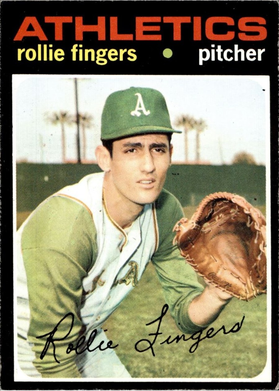 1971 Topps #384 Rollie Fingers, Oakland Athletics