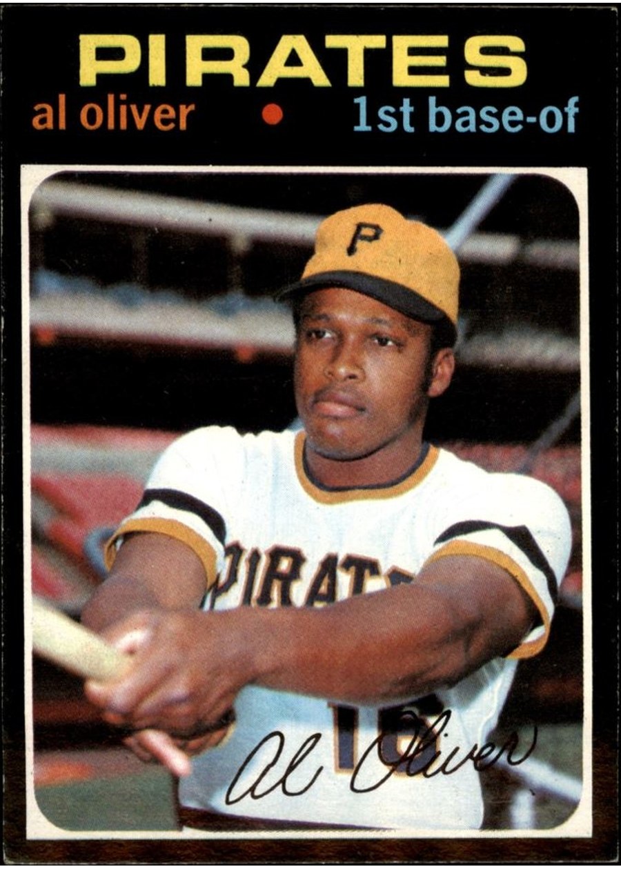 1971 Topps #388 Al Oliver, Pittsburgh Pirates