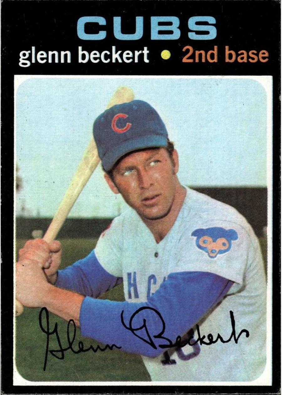 1971 Topps #390 Glenn Beckert, Chicago Cubs