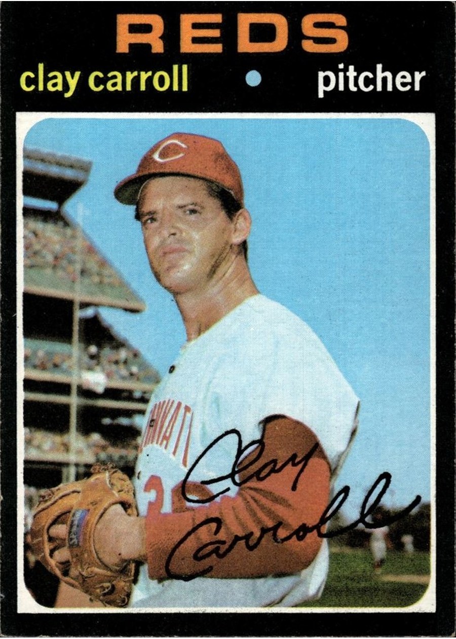 1971 Topps #394 Clay Carroll, Cincinnati Reds